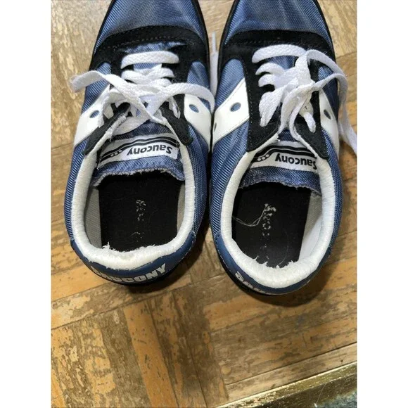 Saucony Jazz 81 S70539-10 Mens Blue Suede Lace Up Lifestyle Sneakers Shoes - Picture 3 of 6